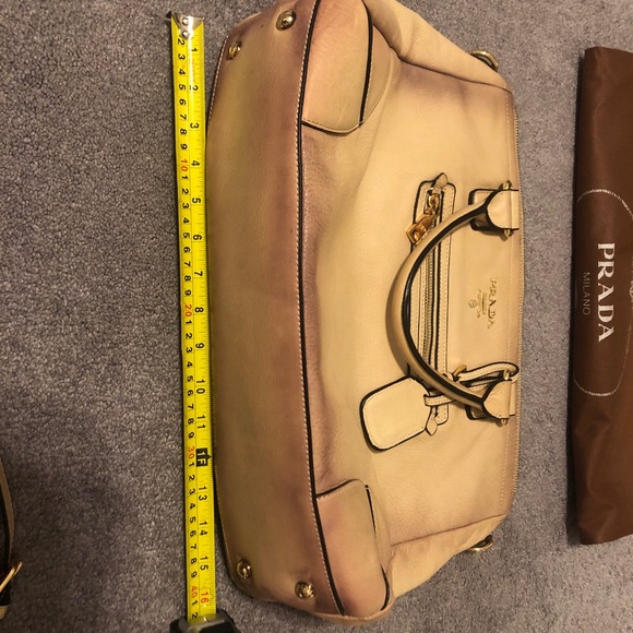 Prada Beige Double Zip Ombré Tote - Picture 11 of 15